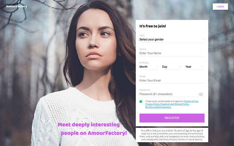 AmourFactory Dating Site Overview 2024